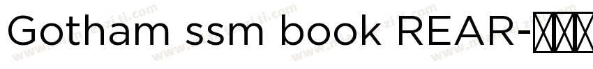 Gotham ssm book REAR字体转换